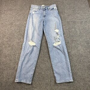 Joes Jeans Womens W28 The Niki Mid Rise Boyfriend Distressed Light Wash Jeans